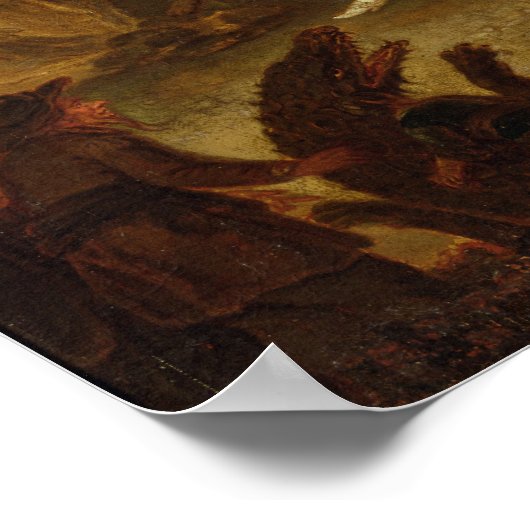 Die Ankunft am Sabbat Poster (Ecke)