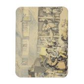 Die Ankunft der Bühne Coach am Sun Inn, Bod Magnet (Vertikal)