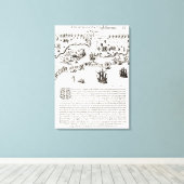 Die Ankunft der Engländer in Virginia Leinwanddruck (Insitu (Holzboden))