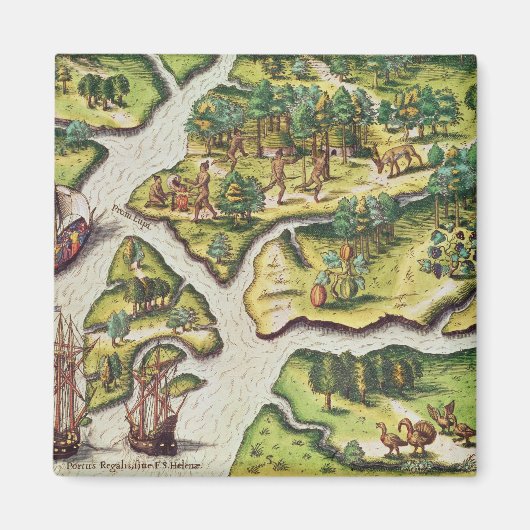 Die Ankunft der Franzosen in Port Royal Magnet (Vorne)