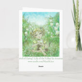 Die Ankunft der Frühlings-Gruß-Karte Karte (Rückseite)