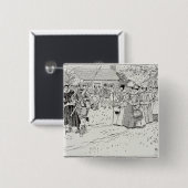 Die Ankunft der jungen Frauen bei Jamestown Button (Vorne & Hinten)