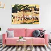 Die Ankunft der Portugiesen in Japan 2 Leinwanddruck (Insitu (Wohnzimmer))