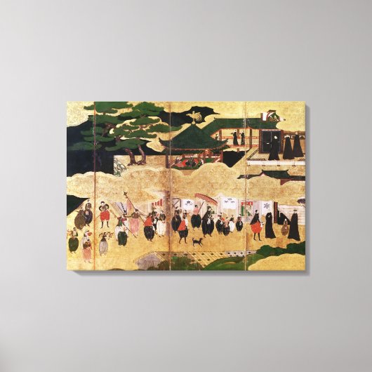 Die Ankunft der Portugiesen in Japan 2 Leinwanddruck (Vorderseite)