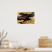 Die Ankunft der Portugiesen in Japan 2 Poster (Küche)