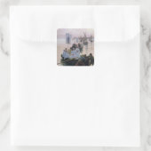 Die Ankunft der Prozession von St. Anne Quadratischer Aufkleber (Tasche)