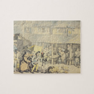 Die Ankunft des Bühne-Zuges am Sun-Gasthaus, Puzzle