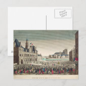 Die Ankunft des Herzogs von Orleans Postkarte (Vorne/Hinten)