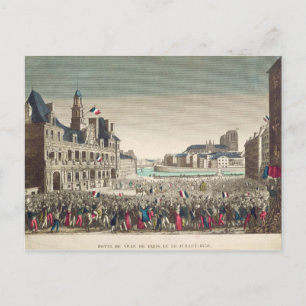 Die Ankunft des Herzogs von Orleans Postkarte