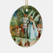 Die Ankunft des Königs und der Königin der Fairies Keramik Ornament (Rechts)