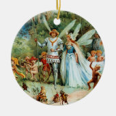 Die Ankunft des Königs und der Königin der Fairies Keramik Ornament (Vorne)