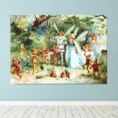 Die Ankunft des Königs und der Königin der Fairies Leinwanddruck (Insitu (Holzboden))