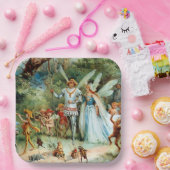 Die Ankunft des Königs und der Königin der Fairies Pappteller (Party)