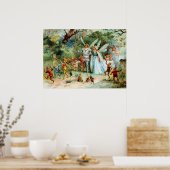 Die Ankunft des Königs und der Königin der Fairies Poster (Küche)