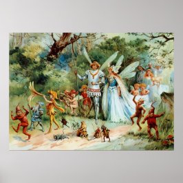 Die Ankunft des Königs und der Königin der Fairies Poster