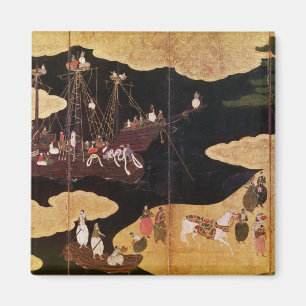 Die Ankunft des Portugiesen in Japan 2 Magnet