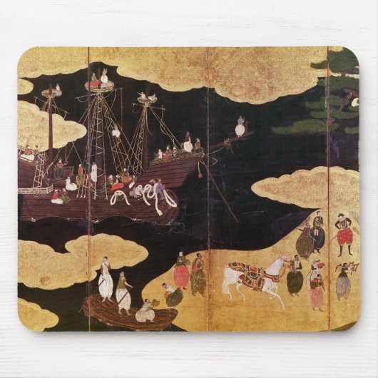 Die Ankunft des Portugiesen in Japan 2 Mousepad (Vorne)
