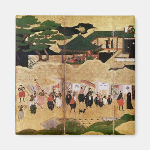 Die Ankunft des Portugiesen in Japan 3 Magnet
