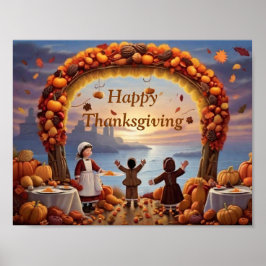 Die Ankunft des Thaksgiving Poster