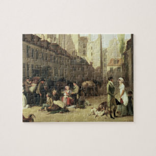 Die Ankunft eines Bühne-Zuges am Terminus, deta Puzzle