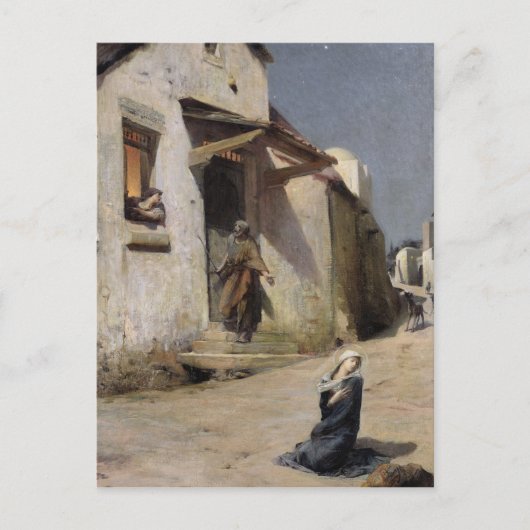 Die Ankunft in Bethlehem, 1897 Postkarte (Vorderseite)