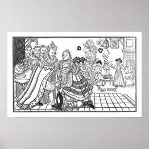 Die Ankunft von Charles Seiner Majestät (1600-49)  Poster