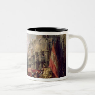 Die Ankunft von De Toledo, Herzog Fernandos Zweifarbige Tasse