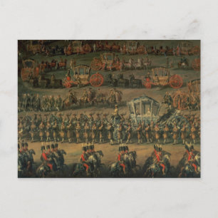 Die Ankunft von Isabella von Parma Postkarte