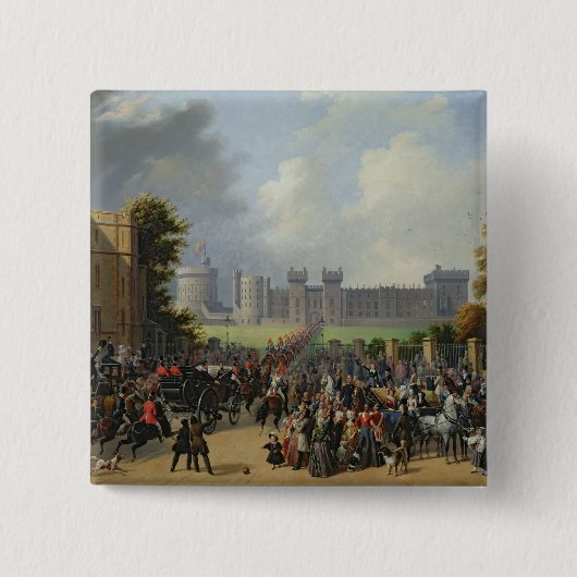 Die Ankunft von Louis-Philippe bei Windsor Button (Vorderseite)