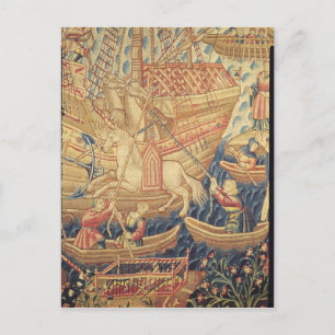 Die Ankunft von Vasco de Gama in Calicut Postkarte