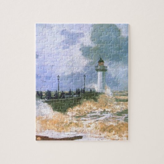 Die Anlegestelle bei Le Havre durch Claude Monet Puzzle (Vertikal)