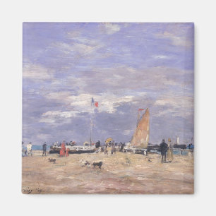 Die Anlegestelle in Deauville, 1869 Magnet