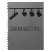 Die Anmerkungen des Lichtgestalters Notizblock (Vorderseite)