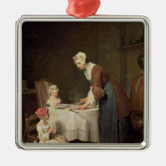 Die Anmut, 1740 Silbernes Ornament (Vorne)