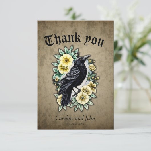 Die Anmut und Eleganz des Raves. Dankeskarte (Stehend Vorderseite)