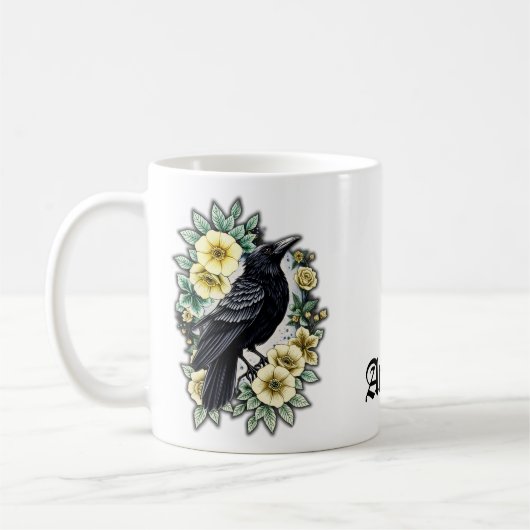 Die Anmut und Eleganz des Raves. Kaffeetasse (Links)