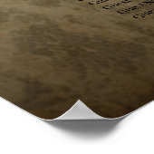 Die Anmut und Eleganz des Raves. Poster (Ecke)