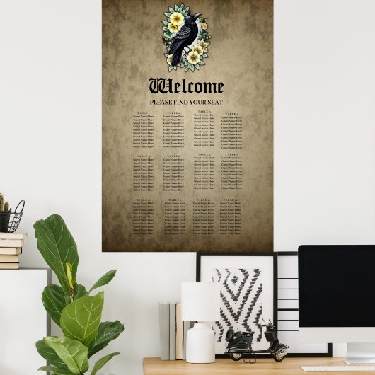 Die Anmut und Eleganz des Raves. Poster (Heimbüro)