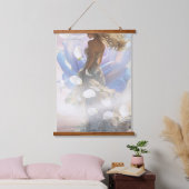 Die Anmutige Blüte Wandteppich Mit Holzrahmen (Schlafzimmer)