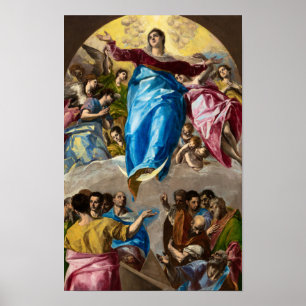 Die Annahme der Jungfrau durch El Greco Poster