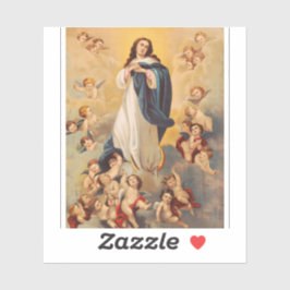 Die Annahme der Jungfrau Mary Aufkleber