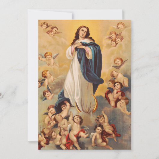 Die Annahme der Jungfrau Mary Einladung (Vorderseite)