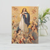 Die Annahme der Jungfrau Mary Einladung (Stehend Vorderseite)