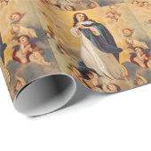 Die Annahme der Jungfrau Mary Geschenkpapier (Rolleneckpunkt)