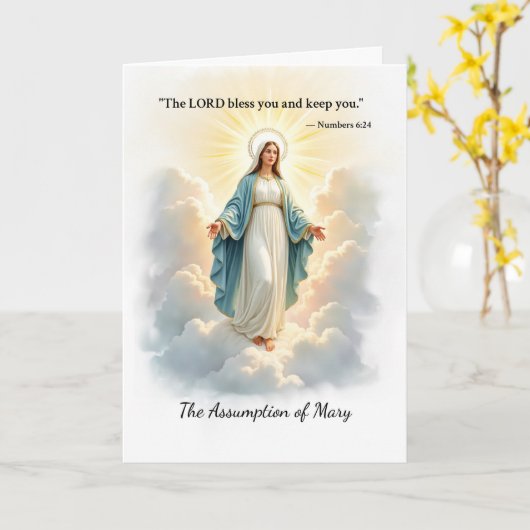 Die Annahme von Gottes Frieden und Segnungen Karte (Gelbe Blume)