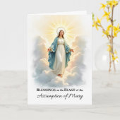 Die Annahme von Gottes Frieden und Segnungen Karte (Gelbe Blume)