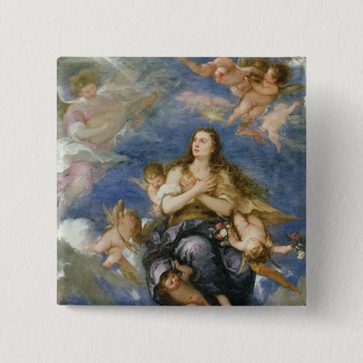 Die Annahme von Maria Magdalena (Öl auf Leinwand) Button (Vorderseite)