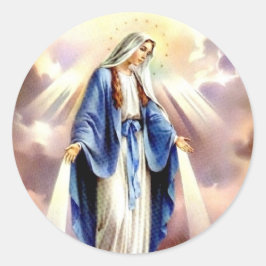 Die Annahme von Mary Runder Aufkleber