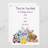 Die Anordnungs-Babyparty-Einladung Einladung (Vorne/Hinten)