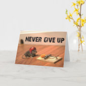 Die Anregung geben nie Karte auf (Gelbe Blume)